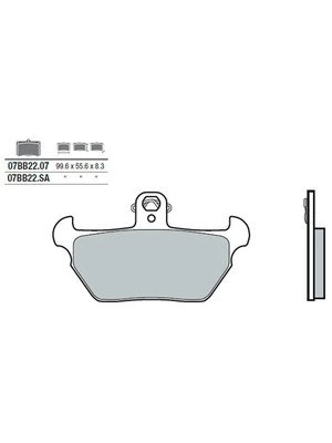 Pastillas de freno carb. org. cerám.