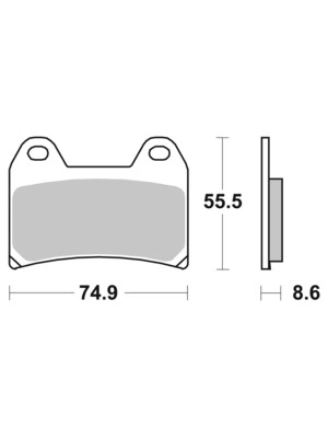 Organic carbon ceramic brake pads