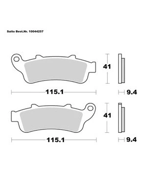 Pastiglie Freno Organiche Con Abe