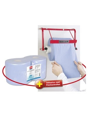 Set supp. a par.,incl. 2 rot. panni pul.