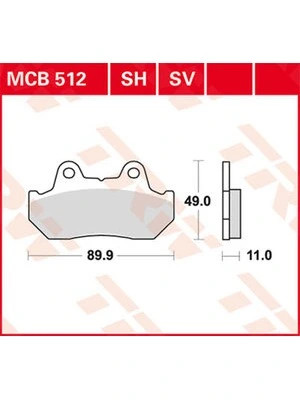 Bromsbelägg Organiska