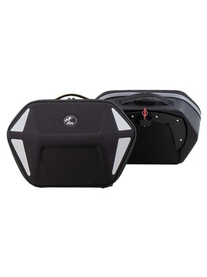 Set di borse laterali nero