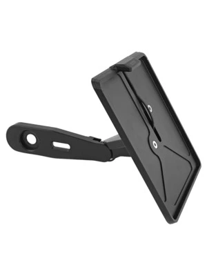 Side number plate holder with ABE