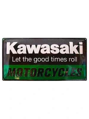 Metal Sign Kawasaki Logo