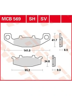 Bremsbeläge Organisch