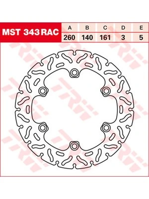 Dischi freno Racing, post., omolog. gen.