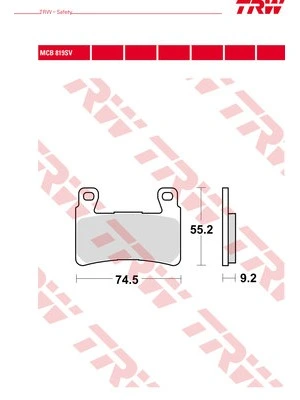 Performance Comfort (Pc) Plaq. Frein