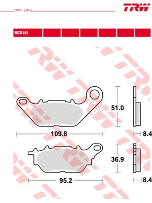 Bremsbeläge Organisch