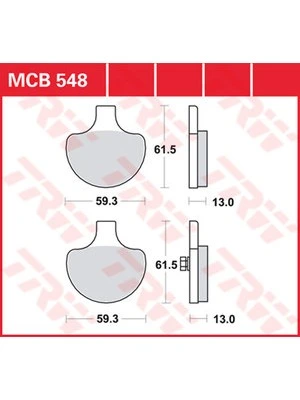 Bremsbeläge Organisch