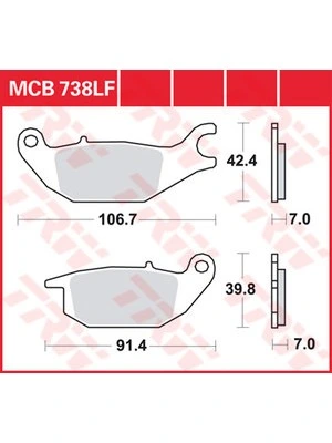 Bremsbeläge Organisch