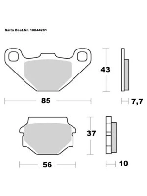 Plaquettes de frein organiques avec ABE