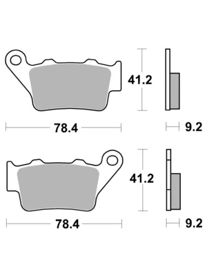 Bremsbeläge Organisch Carbon Ceramic
