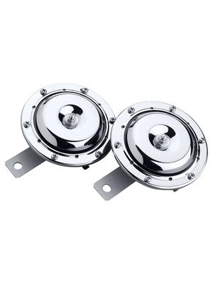 Double horn 12V, chromed