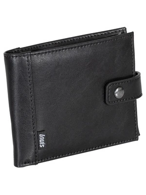Portemonnee, kunstleer, zwart