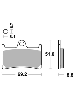 High Performance SR Brake pad