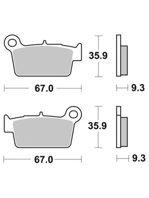 Plaquettes frein Brembo SX métal fritté