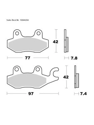 Bremsbeläge Organisch Mit Abe