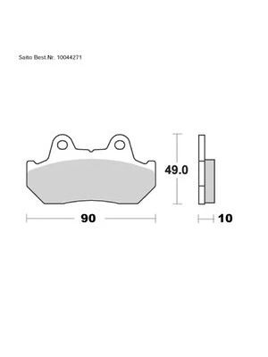 Pastillas de freno orgánicas con ABE
