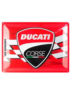 TARGA METAL. DUCATI CORSE