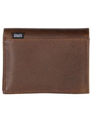 PORTEMONNEE, LEER, BRUIN