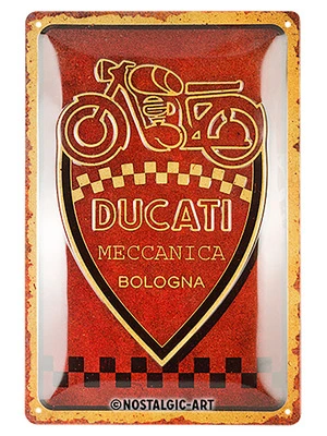 Ducati tin-sign Meccanica