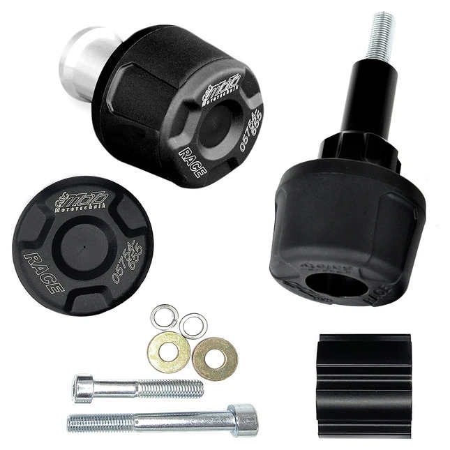 GSG Mototechnik GSG STURZPAD-SATZ DUO, KIT SCHWARZ