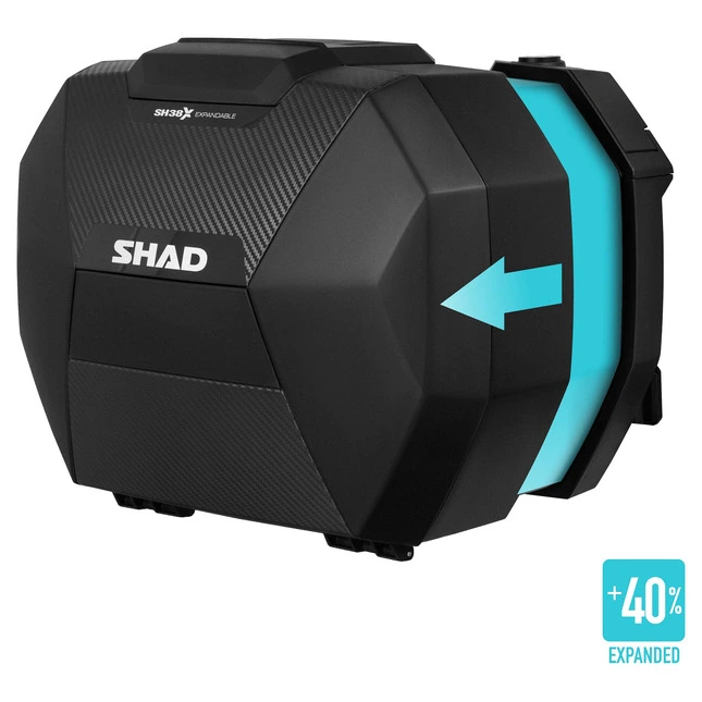 Shad Seitenkoffer SH38X Carbon erweiterbar
