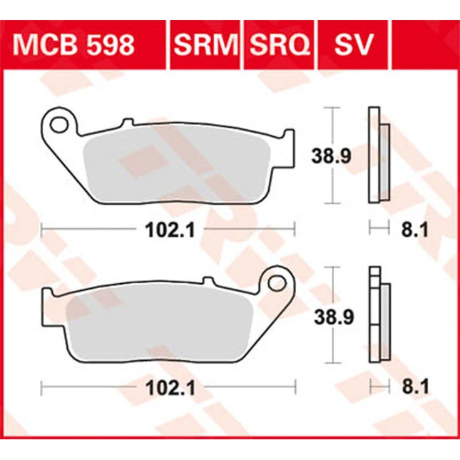 TRW Sinter Bremsbeläge Roller & Offroad