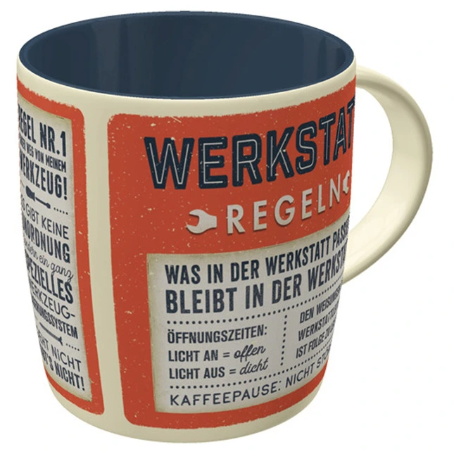 Nostalgic Art Becher Werkstattregeln