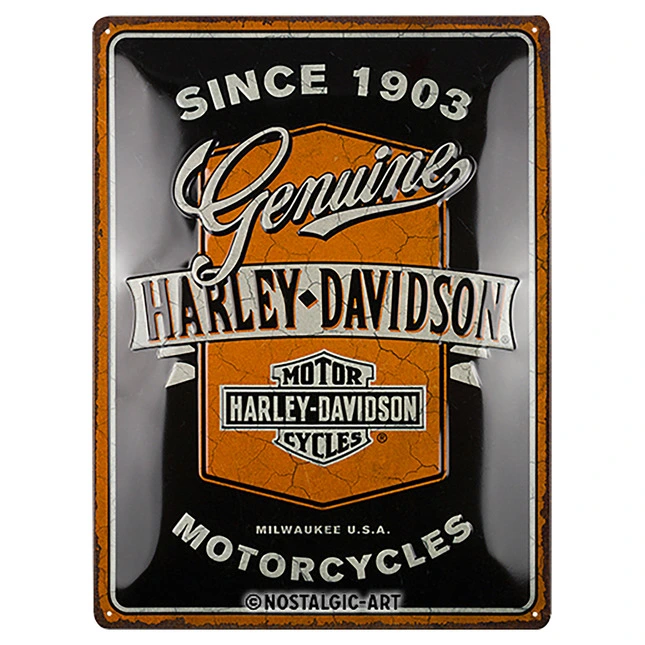 Harley-Davidson H-D Blechschild Genuine