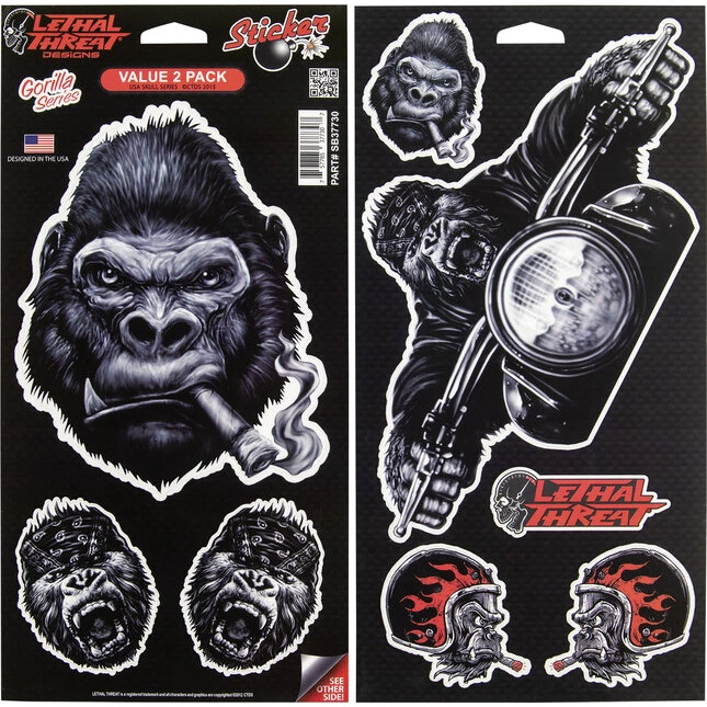 Lethal Threat Aufkleber Gorilla Series