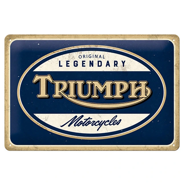 Triumph Blechschild Motorcycle