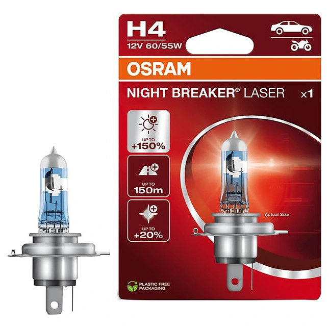 OSRAM Night Breaker Laser H4 Halogenglühlampe
