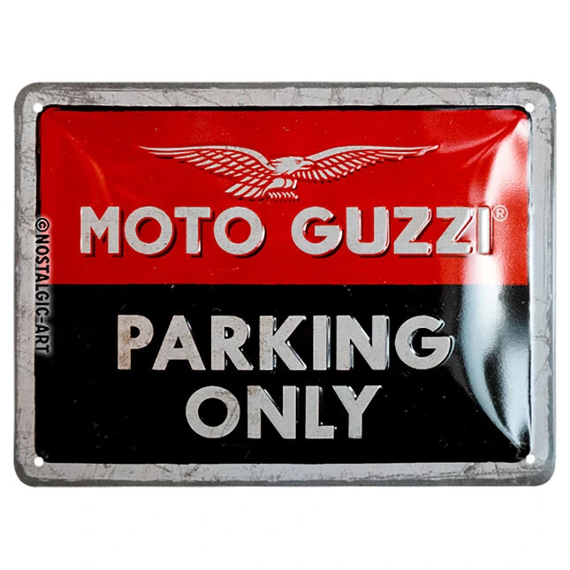 Moto-Guzzi Blechschild Moto-Guzzi "Parking Only"