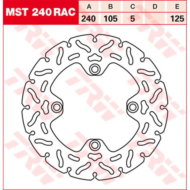TRW Bremsscheiben Racing, Hinten, mit ABE