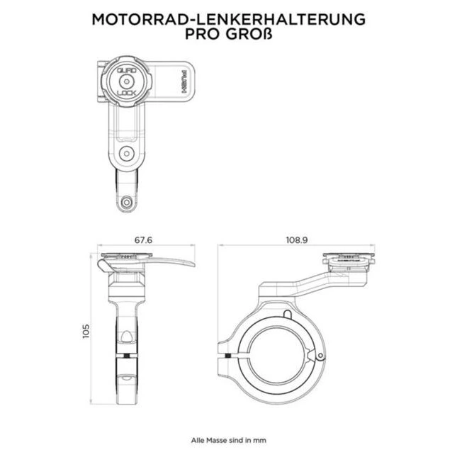 Quad Lock Lenkerhalterung PRO, groß