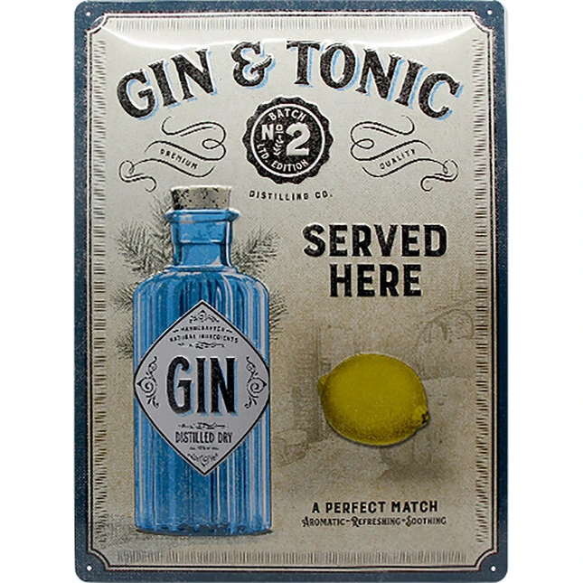 Nostalgic Art Retro Blechschild Gin & Tonic