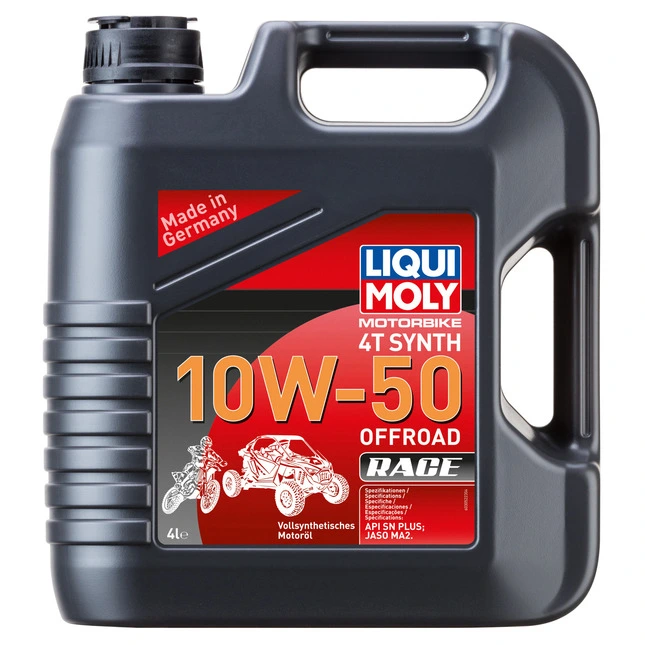 LIQUI MOLY Motorenöl 4T Synth 10W-50 Offr. Race, 4L