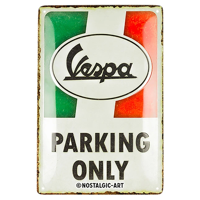 Vespa Blechschild Vespa "Parking Only"