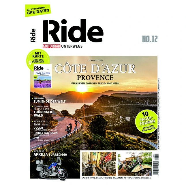 Motorrad RIDE Motorrad unterwegs - Cote d'Azur /