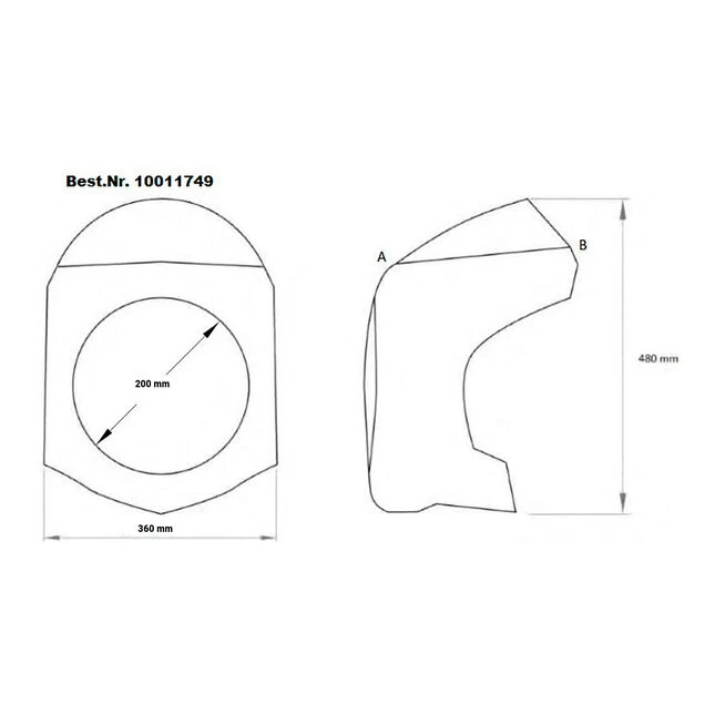 Puig Retro Lenkerverkleidung mit ABE