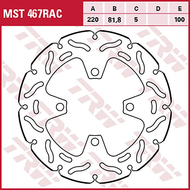 TRW Bremsscheiben Racing, Hinten, mit ABE