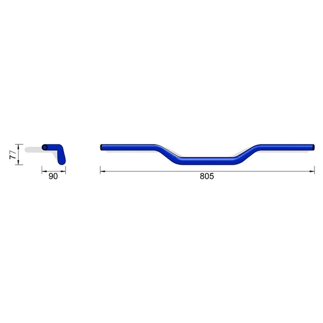Highsider X-Bar Alu-Lenker Cross Bar X00, B: 05 mm