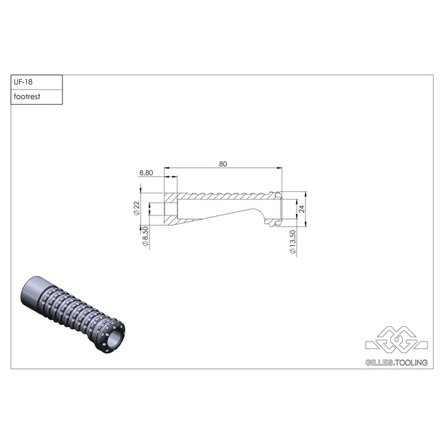 Gilles Racing Fussrasten-Set UF-18