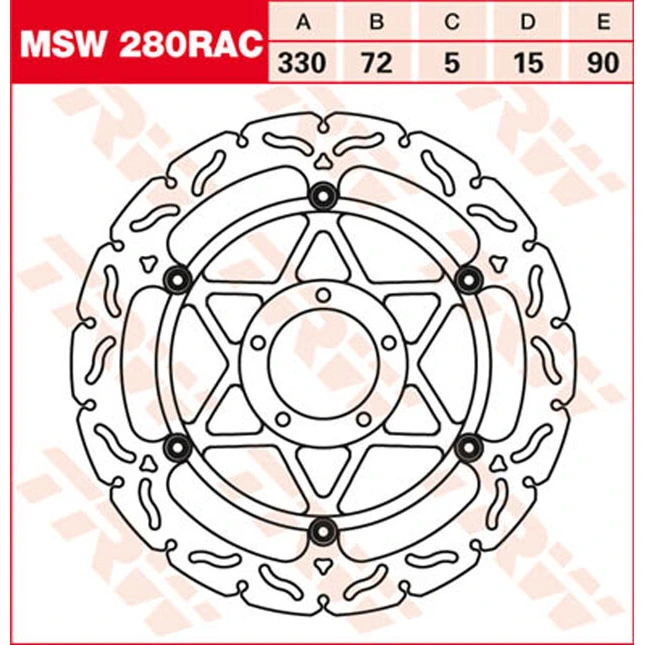 TRW Bremsscheiben Racing, Vorne, mit ABE