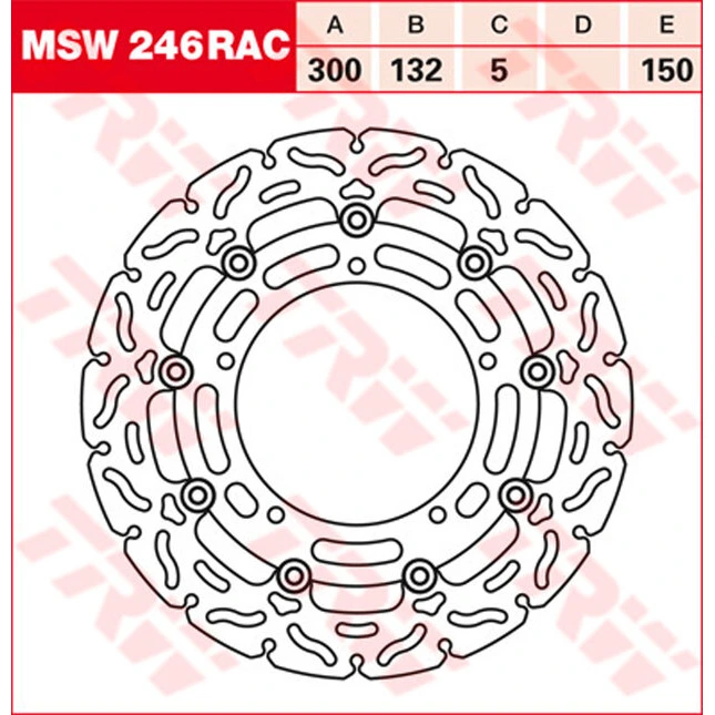 TRW Bremsscheiben Racing, Vorne, mit ABE