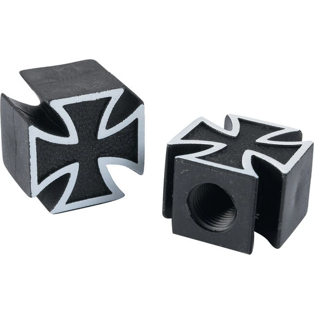 Louis Kunststoff-Ventilkappen Iron Cross