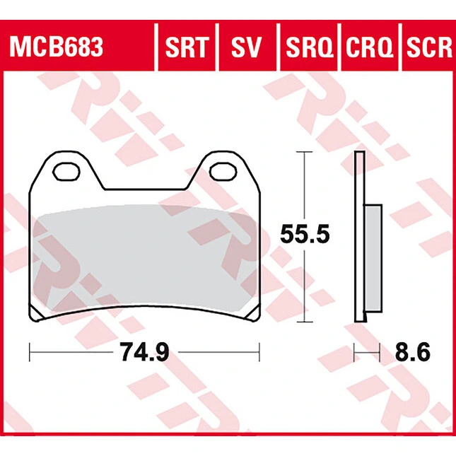 TRW Sinter Srt Road & Track Bremsbeläge