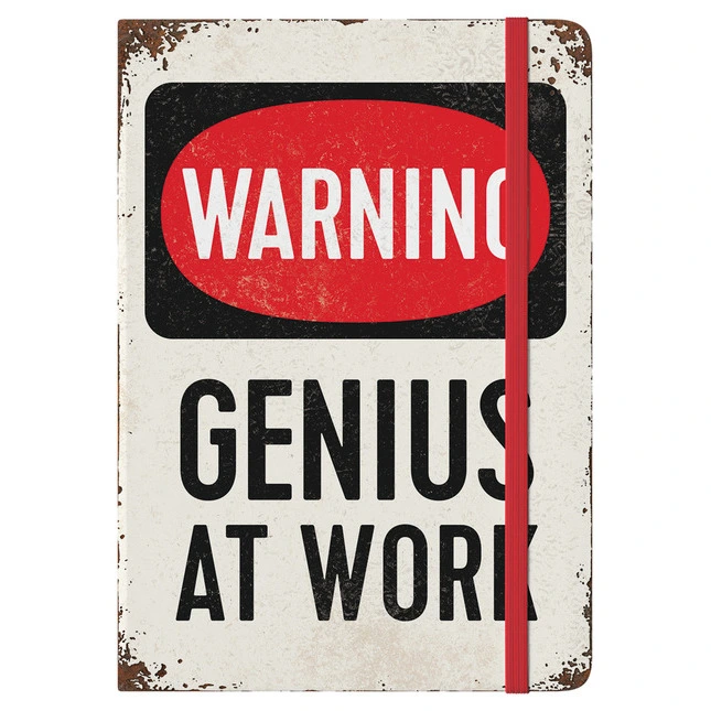 Nostalgic Art Notizbuch *GENIUS AT WORK*
