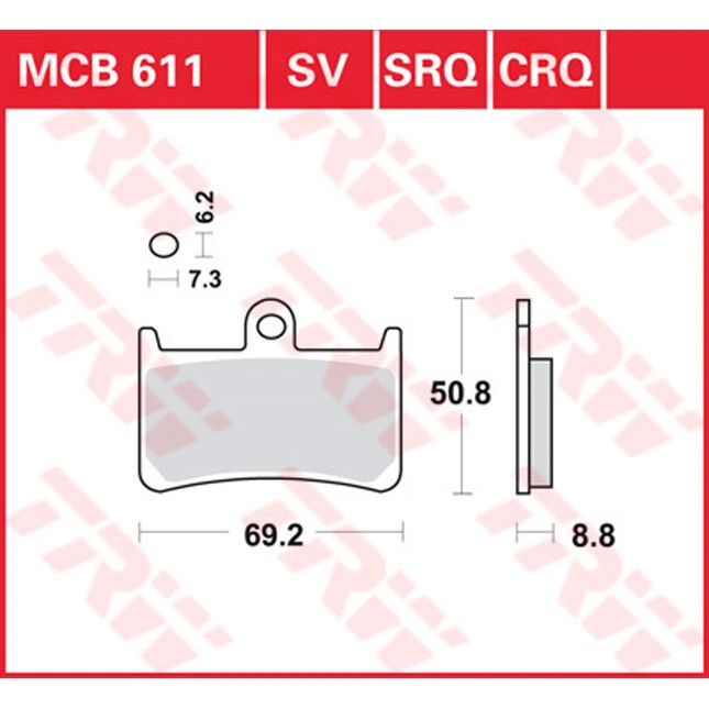 TRW Sintermetall TRQ Bremsbeläge